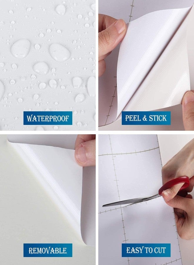 WALLFLY Wallpaper DIY White Decorative Matte | Cabinet for Kitchen Walls Furniture Counter Table Shelf Liner | Self-Adhesive Removable and Waterproof Wallpaper || (31 x 152.4 Cm, 5.09 ft²) - Image 5